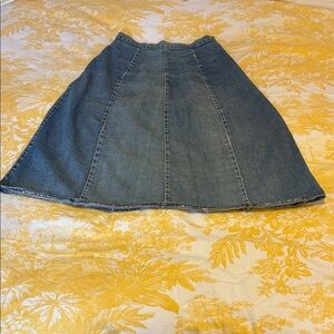Vintage 80s A-line Denim Skirt